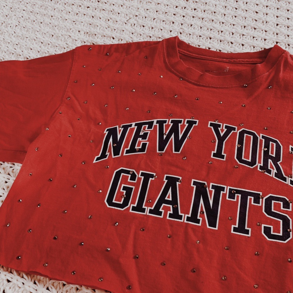 New York Giants bedazzled tee